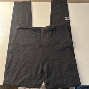 PINK dark grey yoga pants/leggings size small